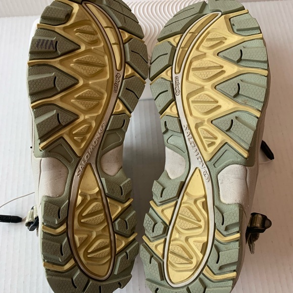 Salomon Tech-Amphibian Women Sz 9 Green Hiking Trail Contragrip Shoes - Picture 5 of 11